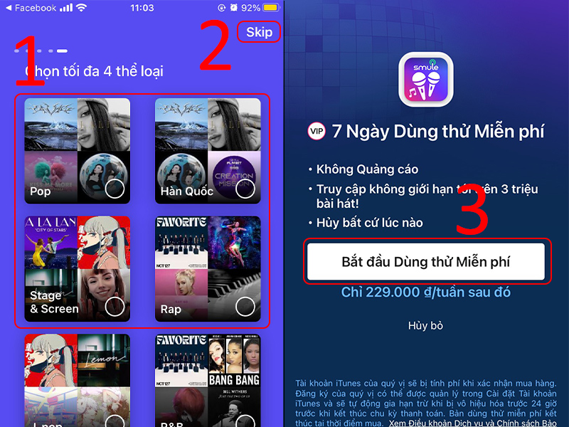 Chọn thể loại bài hát